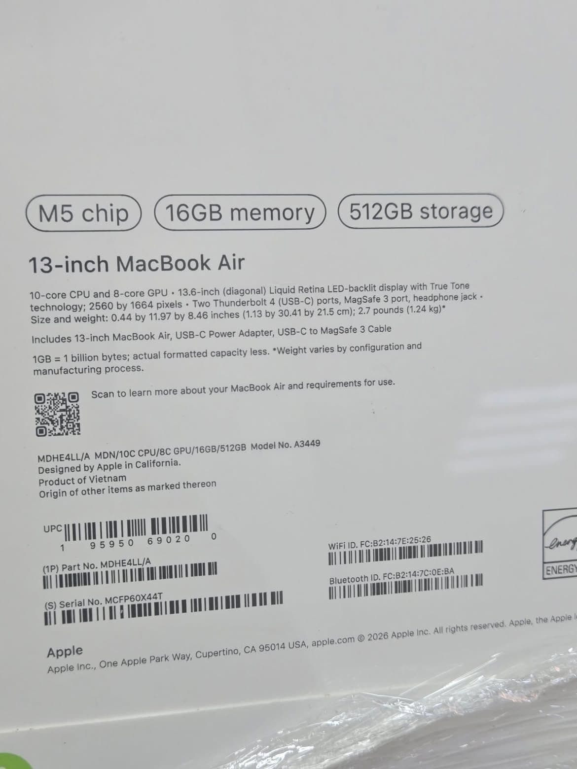 MacBook Air 2026 M5 13-Inch